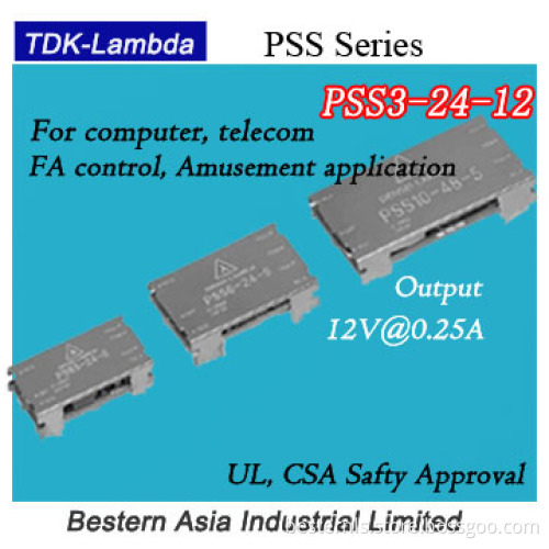 PSS3-24-12(Lambda) 3W 12V On-board type DC-DC Converters